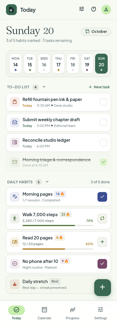 Dayfold Android Screenshot